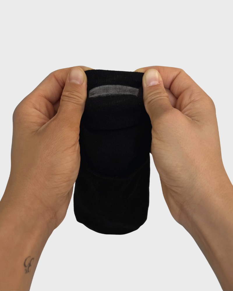 Füßlinge 2er Pack für Damen black