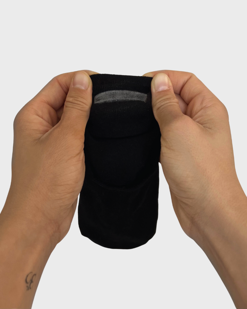 Füßlinge 2er Pack für Herren black