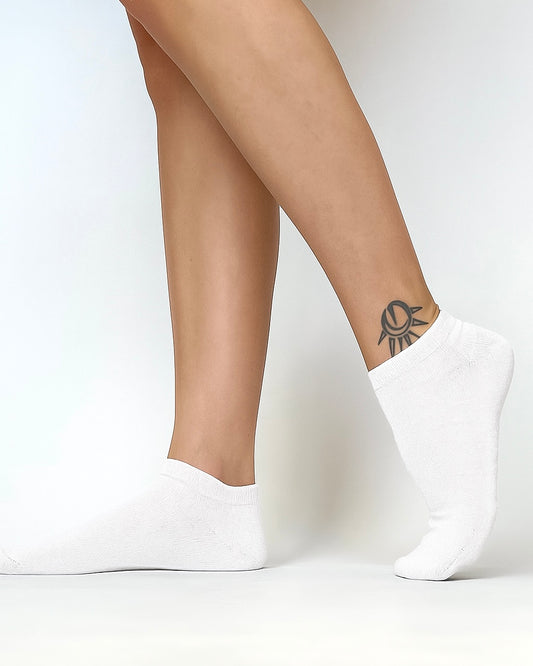 dünne Sneaker Socken 7er Pack white