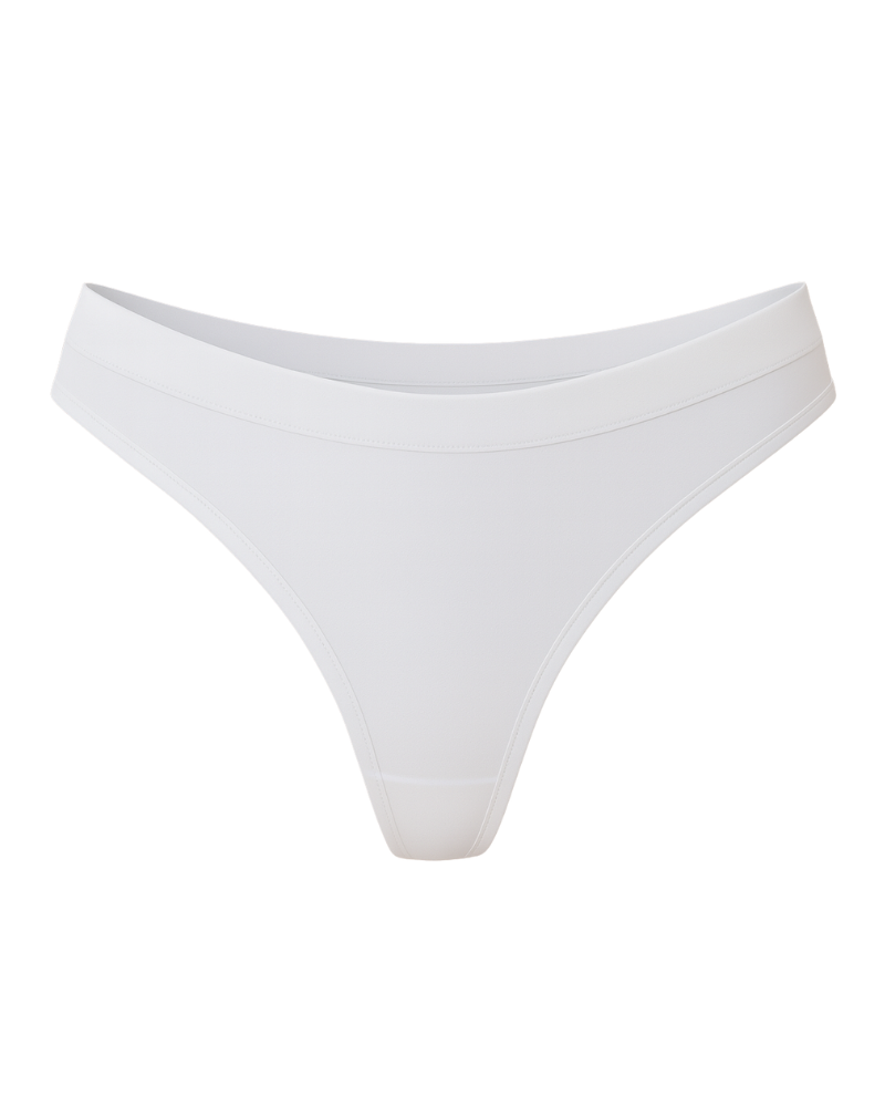 Seamless Tanga 3er Set white