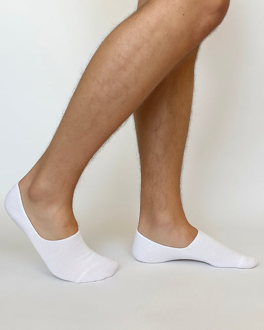 Füßlinge 2er Pack für Herren white