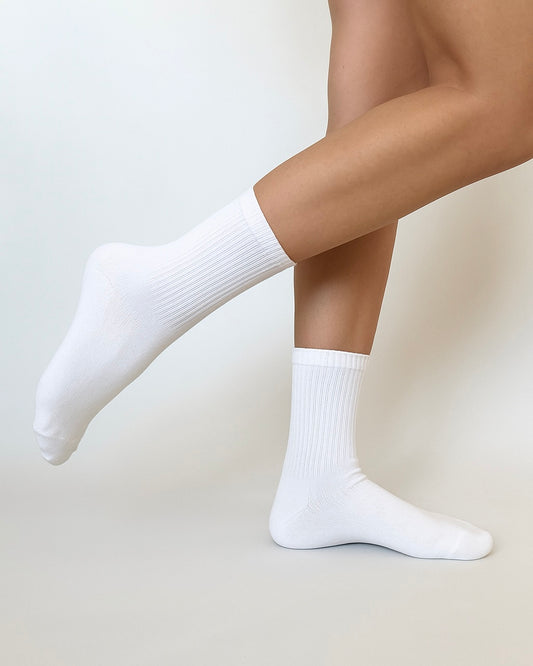 Crew Socken 3er Pack white