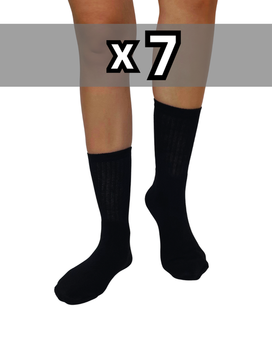 Sportsocken 7er Pack black