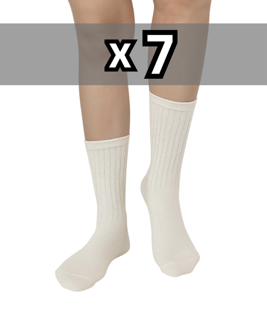 Sportsocken 7er Pack white