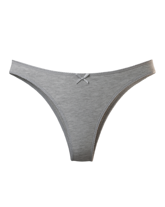 Tanga Baumwolle 3er Set ash