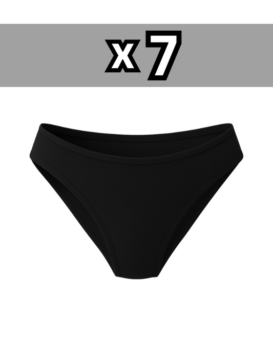 Slip 7er Set black