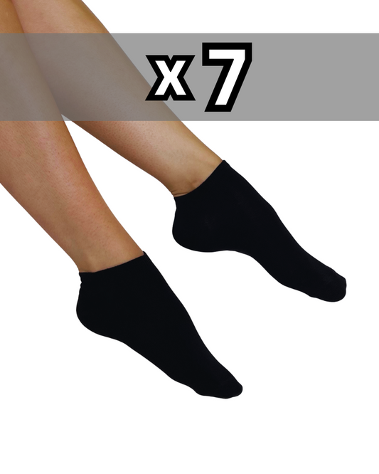 Sneaker Socken 7er Pack black