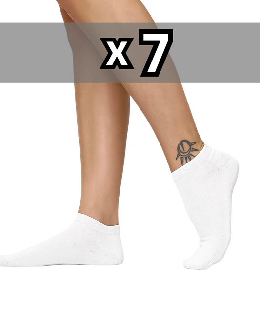 Sneaker Socken 7er Pack white